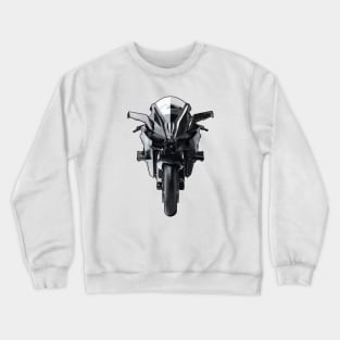 H2R Bike Front View Illustration Crewneck Sweatshirt